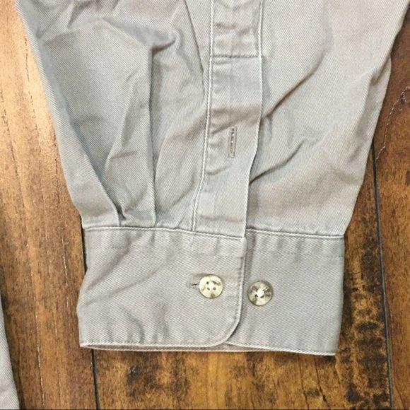 CONSENSUS Men’s Long-Sleeved Khaki Button Down Shirt Size XXL EUC Big & Tall - Picture 3 of 9